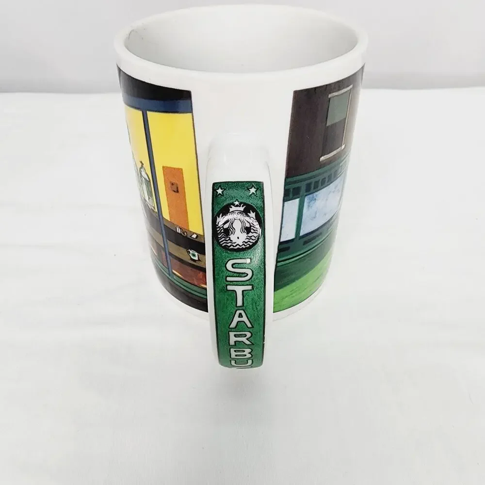 Starbucks Vintage Coffee Tea Mug By Chaleur D. Burrows Nighthawk Diner
